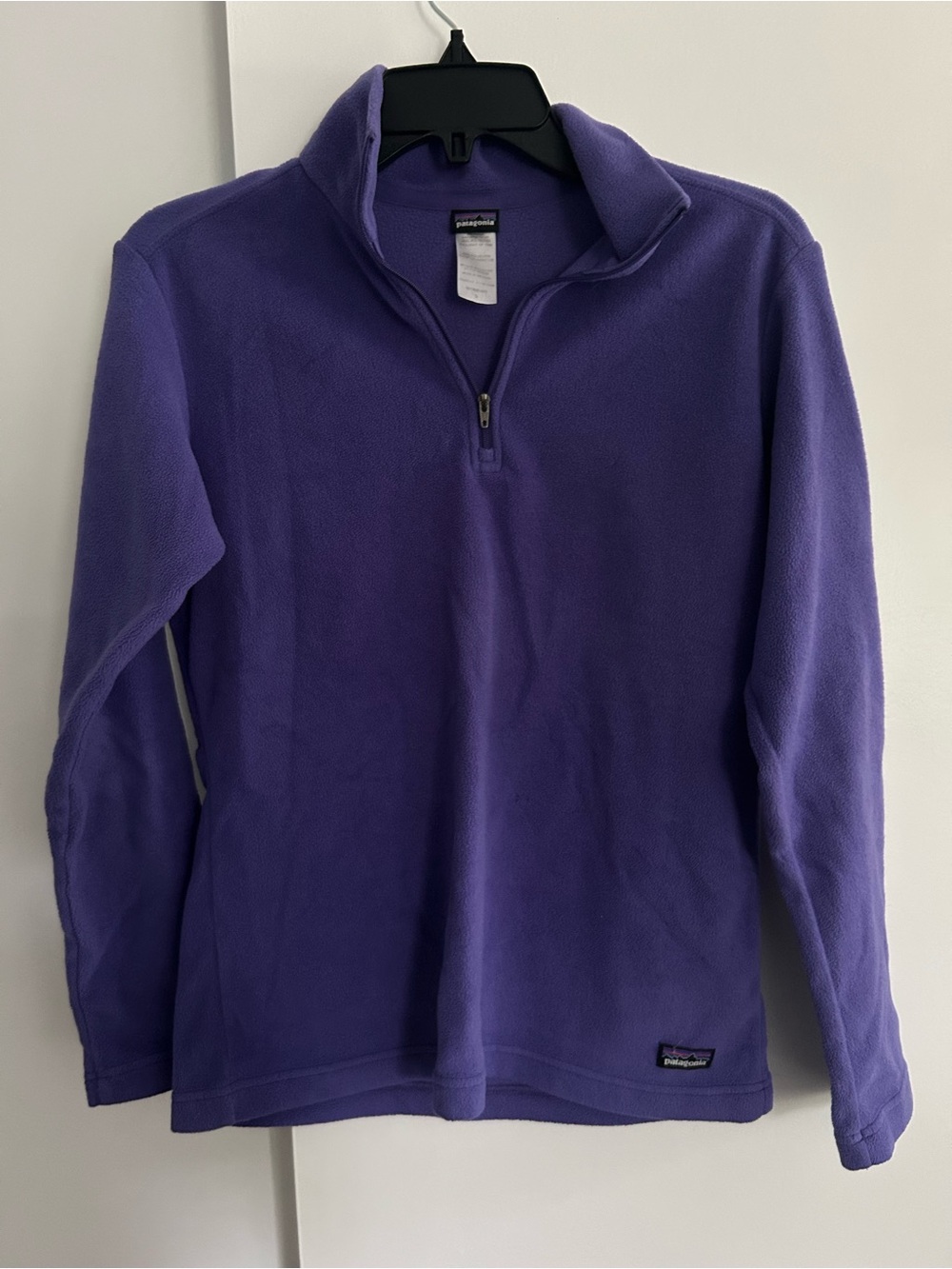 Patagonia women purple quarter zip fleece size S small💜